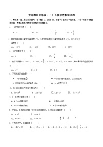 四川省泸州市龙马潭区五校联考2024—-2025学年七年级上学期11月期中数学试题