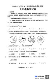 山东省临沂市沂南县2024-2025学年九年级上学期期中考试数学试题