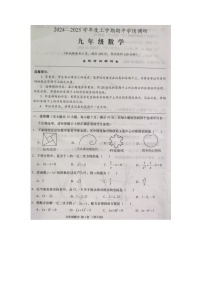 湖北省孝感市云梦县2024-2025学年九年级上学期11月期中考试数学试题