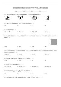 安徽省阜阳市太和县2023-2024学年八年级(上)期末数学试题[原题+解析]