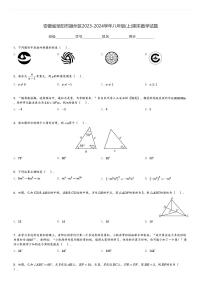 安徽省阜阳市颍州区2023-2024学年八年级(上)期末数学试题[原题+解析]