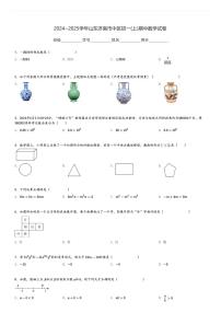 2024～2025学年山东济南市中区初一(上)期中数学试卷[原题+解析]