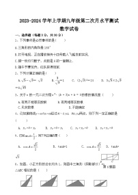 2023-2024学年河南省新乡市原阳县九年级（上）月考数学试卷（12月份）