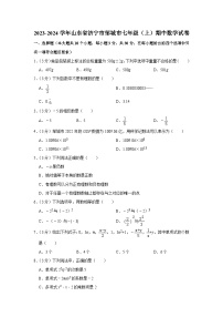 2023-2024学年山东省济宁市邹城市七年级（上）期中数学试卷（含解析）