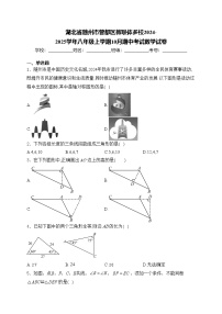 湖北省随州市曾都区教联体多校2024-2025学年八年级上学期10月期中考试数学试卷(含答案)