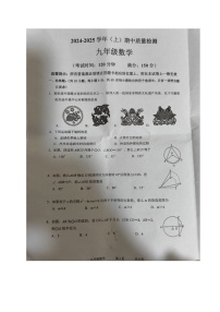福建省南平市光泽县2024-2025学年九年级上学期期中考试数学试题
