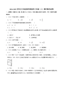 辽宁省沈阳市浑南市2024-2025学年八年级上学期数学期中试卷