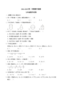 广东省清远市连南县2024—2025学年上学期期中检测七年级数学试卷