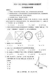 湖北省孝感市汉川市2024-2025学年九年级上学期期中考试数学试题