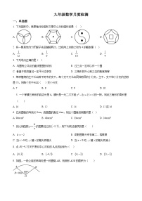 九年级上学期第二次月考数学试题 (27)