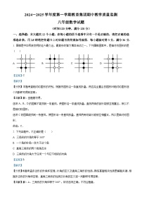 解析：山东省菏泽市曹县 八校联考2024-2025学年八年级上学期11月期中数学试题（解析版）