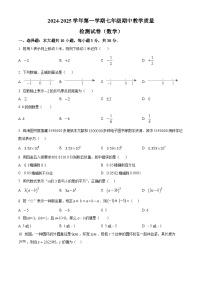 广东省珠海市第九中学2024-2025学年七年级上学期11月期中数学试题（原卷版）