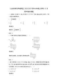 山东省青岛市城阳区2024-2025学年七年级上学期11月期中数学试卷（解析版）