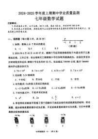 河南省信阳市息县2024-2025学年七年级上学期11月期中考试数学试题