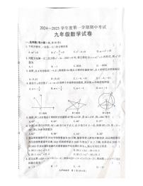 河南省商丘市夏邑县2024-2025学年九年级上学期11月期中数学试题