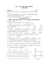 山东省枣庄市台儿庄区2024～2025学年九年级上学期11月期中数学试题（含答案）