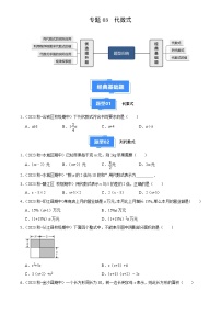 专题03 代数式（3大基础题+4大提升题）2024-2025学年七年级数学上学期期中真题分类汇编