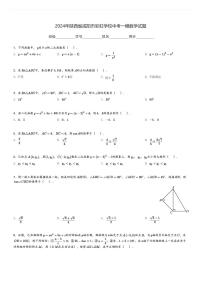 2024年陕西省咸阳市彩虹学校中考一模数学试题[原题+解析]