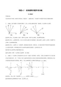 七年级数学期末压轴题专题训练—— 动角旋转问题专项训练（人教版）（原卷及解析版）