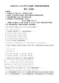 山西省运城市临猗县多校2024-2025学年上学期期中测九年级数学试卷