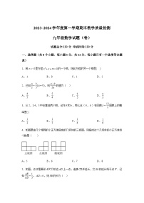 陕西省汉中市2023-2024学年九年级上学期期末数学试题(含解析)