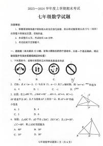 （预约）山东省泰安市肥城市2023-2024学年七年级上学期期末考试数学试题（PDF版无答案）