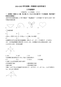 福建省福州市闽清县2024-2025学年八年级上学期11月期中数学试题