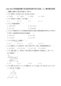 海南省海口市龙华区华侨中学2024-2025学年九年级上学期期中数学试卷