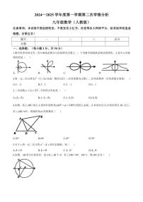 河南省周口市鹿邑县2024～2025学年九年级(上)期中数学试卷(含答案)