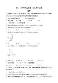 江苏省南京市鼓楼区2024-2025学年九年级上学期期中数学试卷（含答案解析）