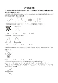 山东省淄博市周村区2024-2025学年七年级上学期11月期中数学试题(无答案)