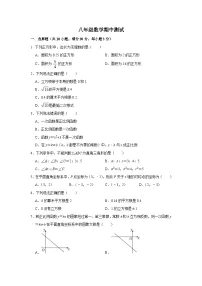 河南省商丘市夏邑县城北五乡联考2024-2025学年八年级上学期11月期中数学试题
