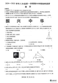 河南省安阳市安阳县2024-2025学年八年级上学期11月期中数学试题