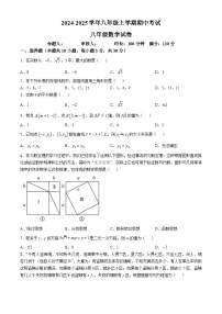 河南省郑州市某校2024-2025学年八年级上学期期中数学试卷