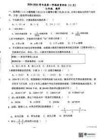 河北廊坊市第四中学2024-2025学年七年级上学期11月期中数学试题