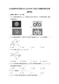 山东省菏泽市巨野县2023-2024学年八年级上学期期末数学试卷