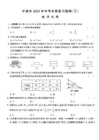 2023年浙江省宁波市中考全景复习指导（三）练习-中考数学专题