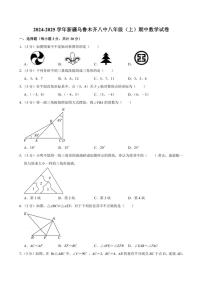 新疆乌鲁木齐八中2024～2025学年八年级(上)期中数学试卷(含答案)