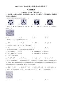 福建省福州市闽清县2024～2025学年九年级(上)期中数学试卷(含答案)