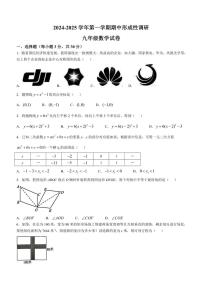 河南省洛阳市洛龙区2024～2025学年九年级(上)期中数学试卷(含答案)