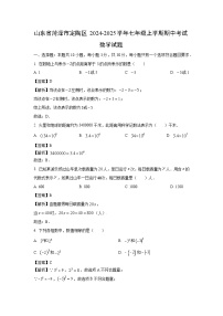 山东省菏泽市定陶区2024-2025学年七年级上学期期中考试数学试卷（解析版）