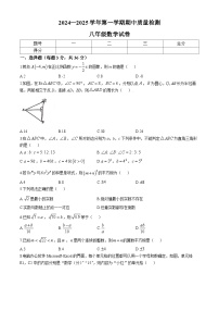 河北省邯郸市临漳县2024-2025学年八年级上学期11月期中数学试题