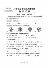 山东省济南市市中区2023-2024学年八年级上学期期末考试数学试题（含答案）