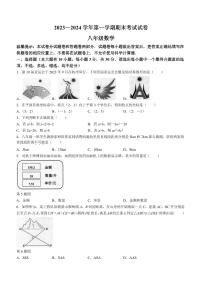 浙江省绍兴市诸暨市2023-2024学年八年级上学期期末数学试题（含答案）