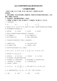 云南省昭通市昭阳区2024～2025学年七年级(上)期中数学试卷(含答案)