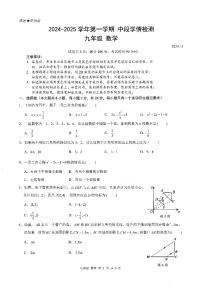 广东省深圳市深圳市龙华区2024-2025学年九年级上学期期中数学试题