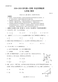 广东省深圳市深圳市龙华区2024-2025学年九年级上学期期中数学试题