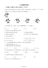 广东惠州三中2023年八年级上学期开学考试数学试题