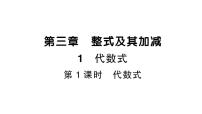 初中数学北师大版（2024）七年级上册（2024）1 代数式作业ppt课件