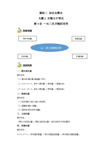 模块二 知识全整合专题2 方程与不等式 第4讲 一元二次方程的应用（含解析） -最新中考数学二轮专题复习训练